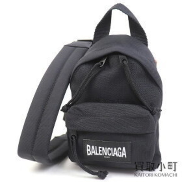 Balenciaga Explorer Crossbody Bag Black Sling Backpack Pochette - Picture 1 of 9
